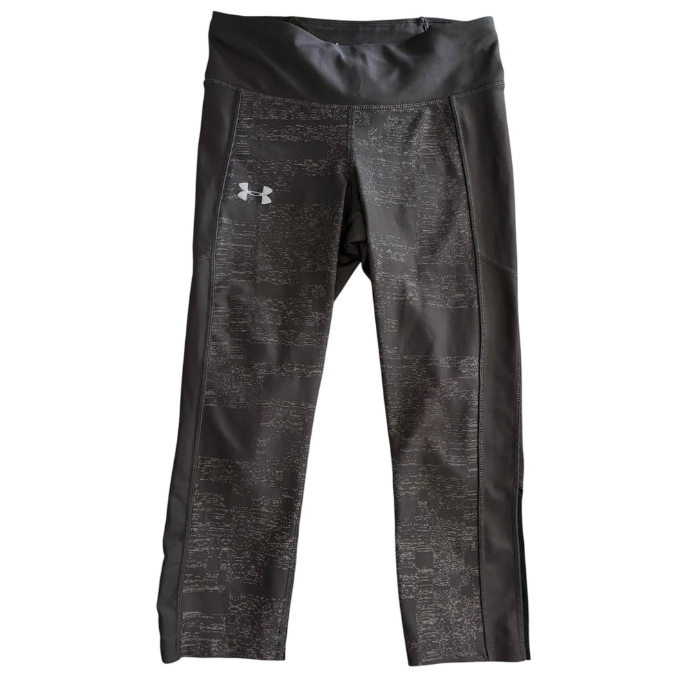 Under Armour HeatGear Compression Leggings Women Small Charcoal Gray Excellent - Picture 3 of 13